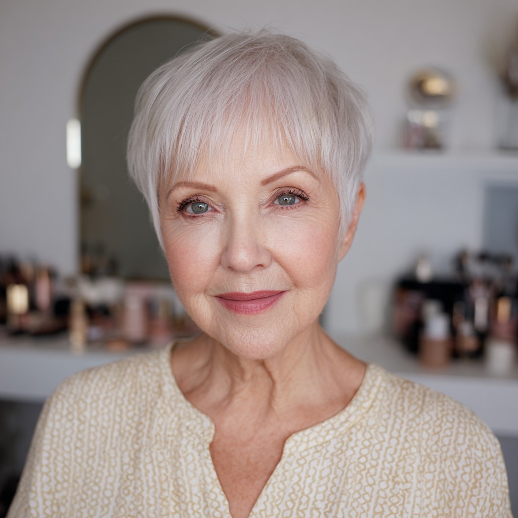 Stylish Soft Textured Pixie Cut with Subtle Layers