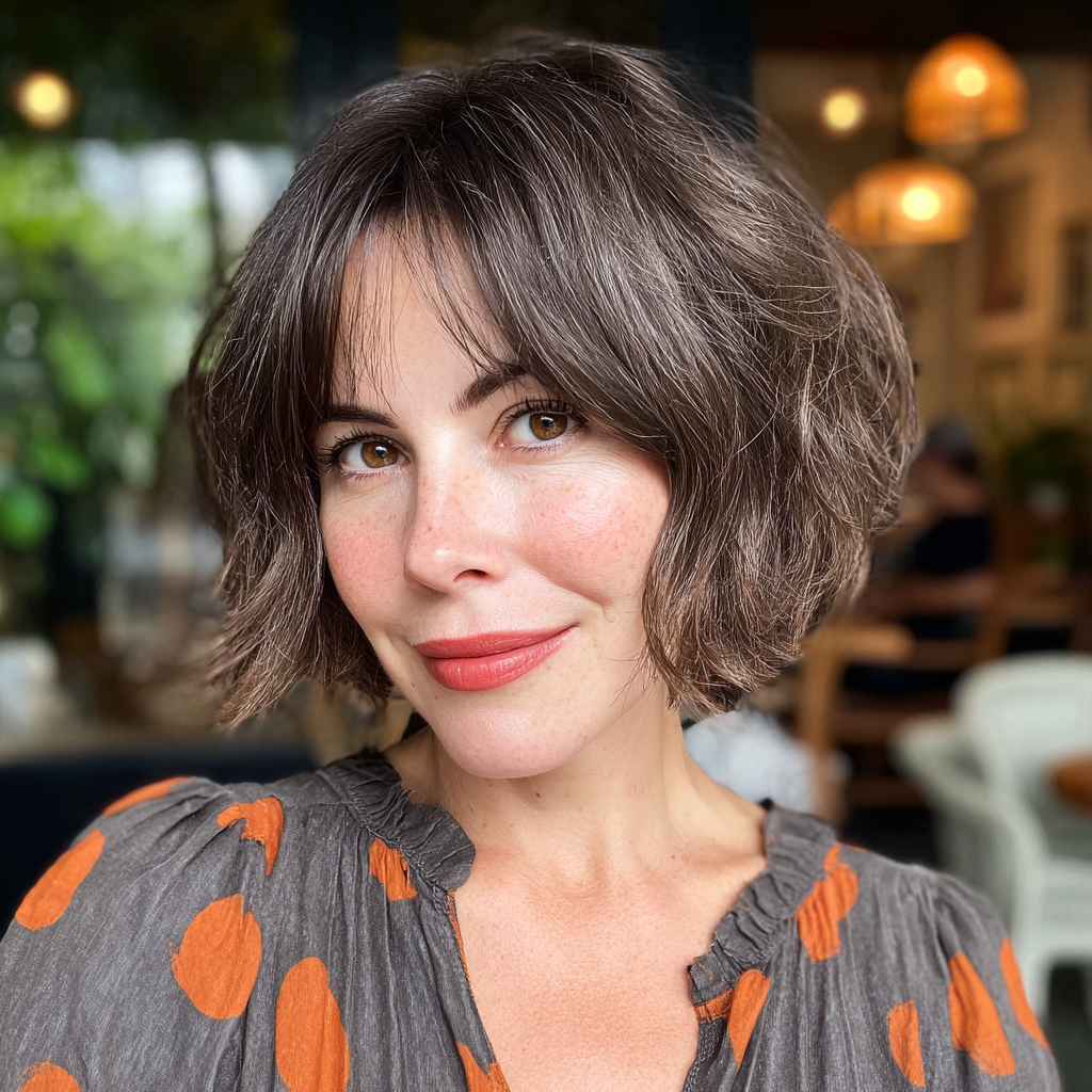 Stylish Textured Bob with Soft Face-Framing Layers
