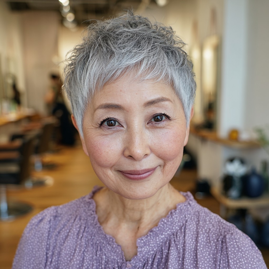 Stylish Textured Pixie Cut with Effortless Volume