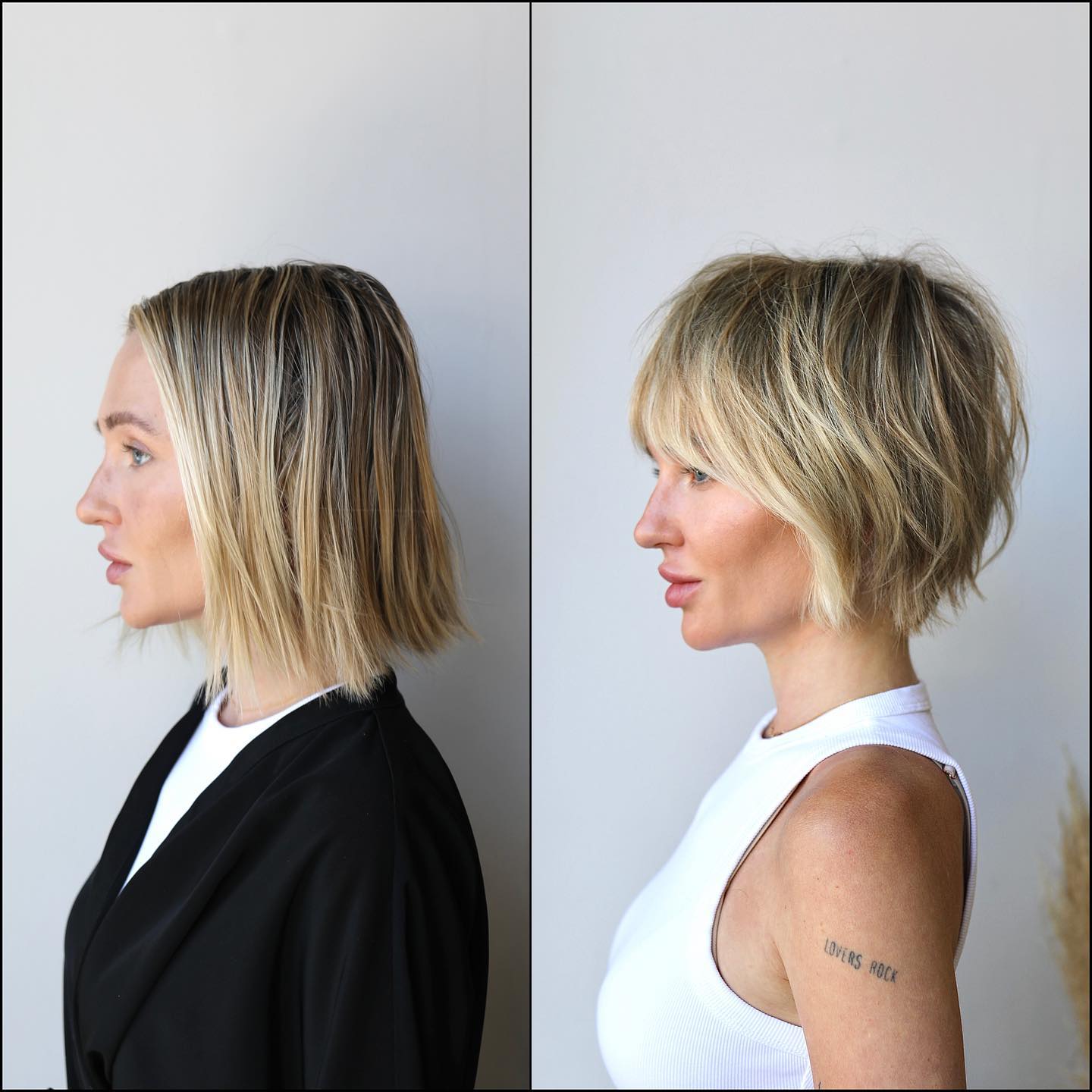 Textured Bixie Cut with Playful Layers
