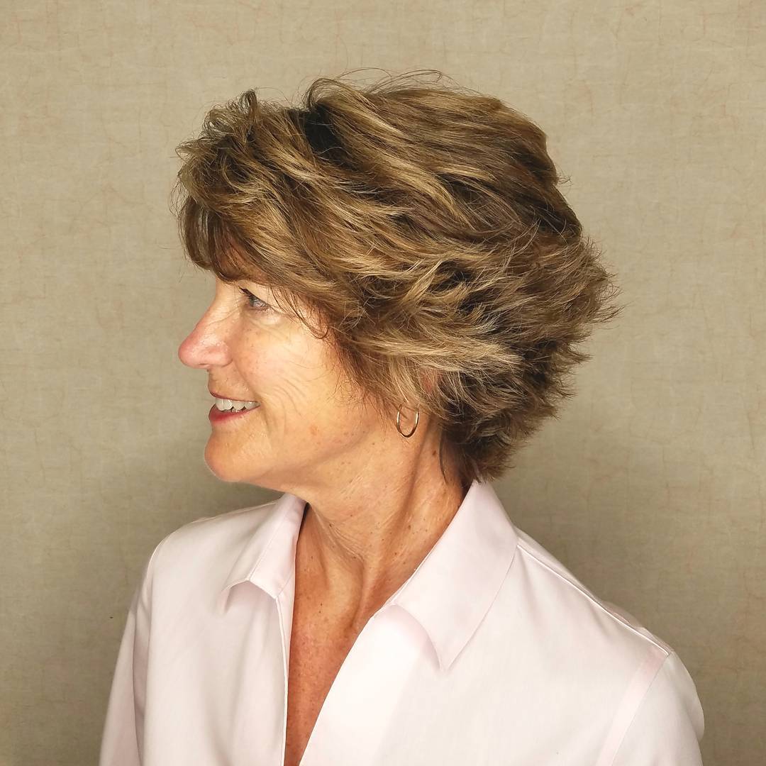 Textured Feathered Shag with Soft Highlights