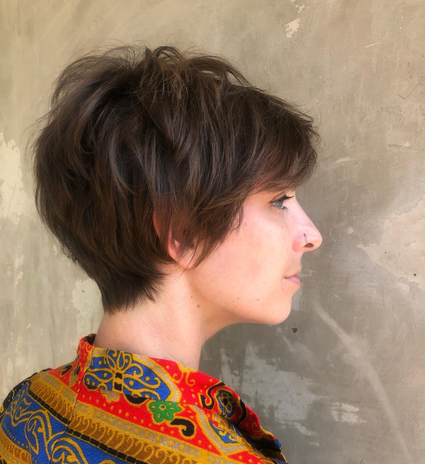 Textured Short Layered Pixie with Soft Volume