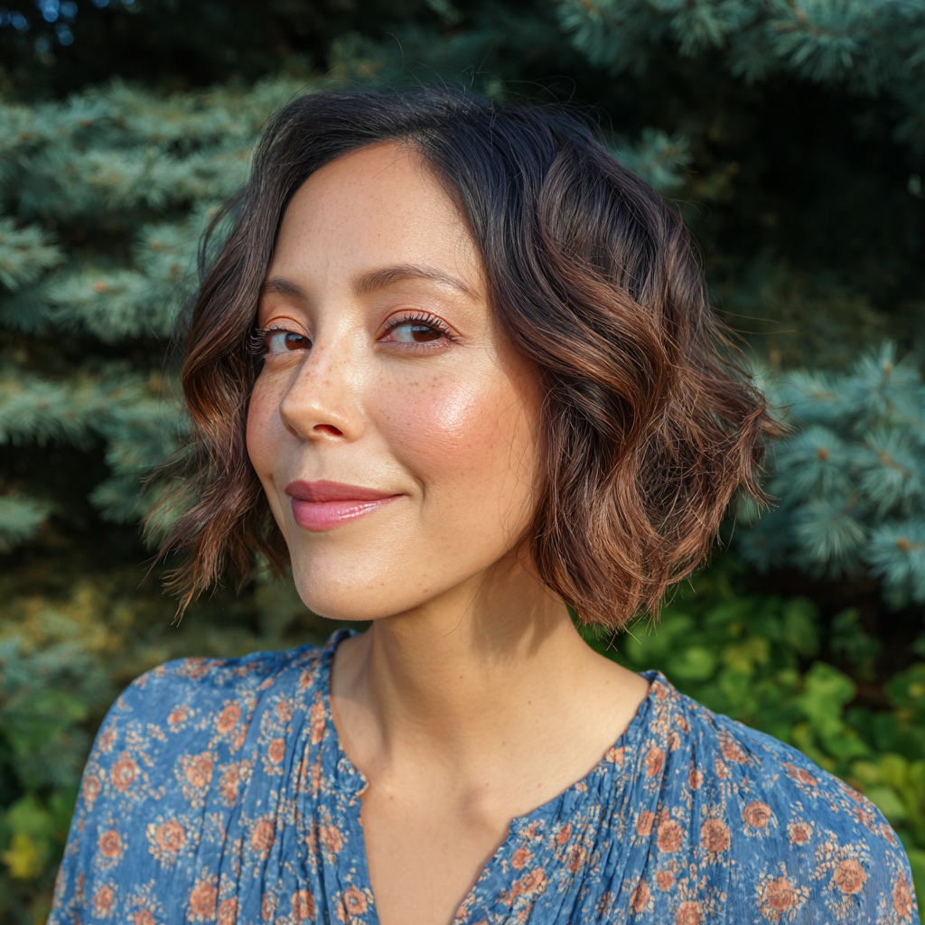 Chic Textured Bob with Soft Waves