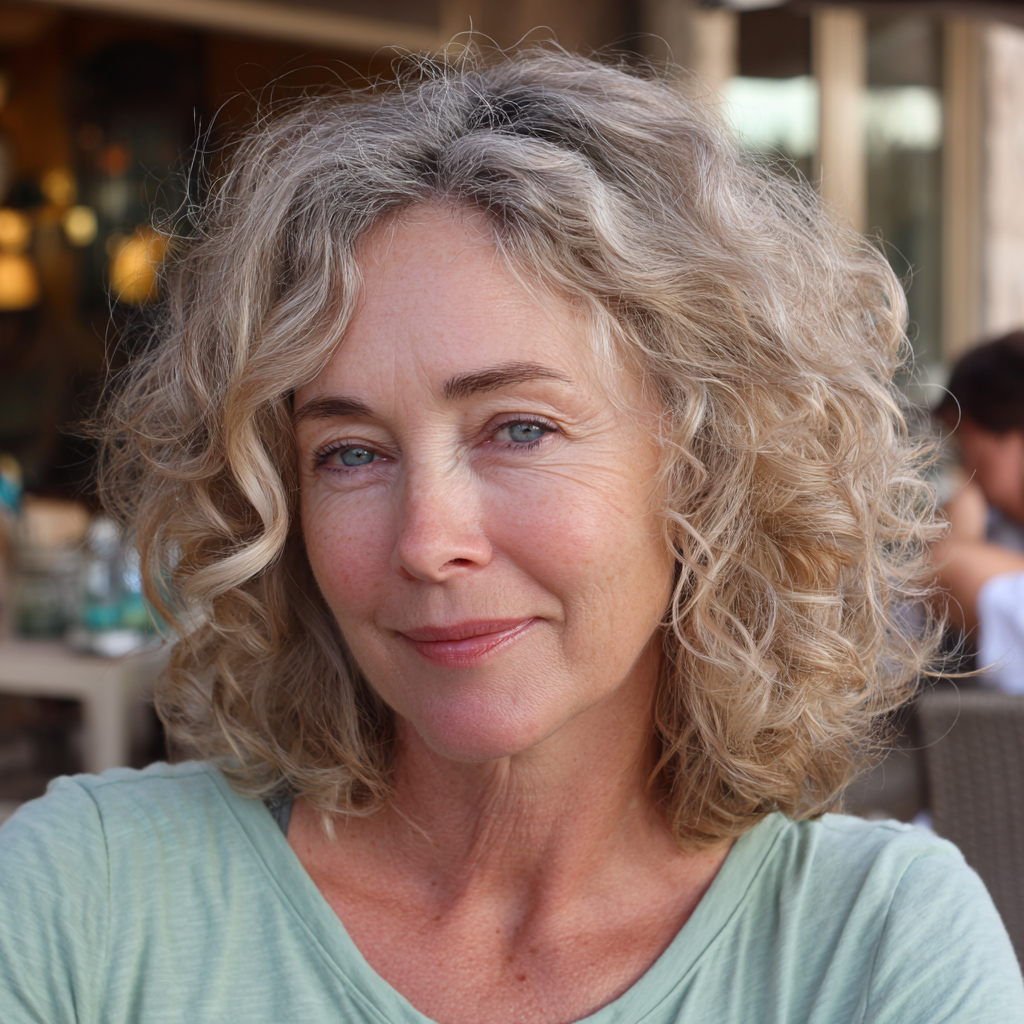 Charming Bouncy Curly Bob with Soft Layers