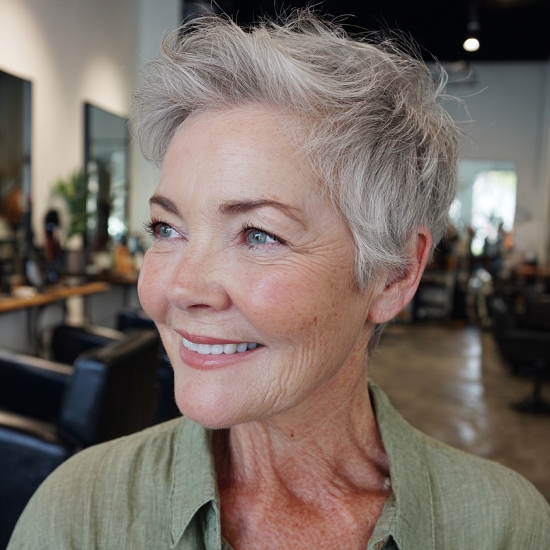 Charming Textured Razor Pixie Cut with Soft Volume
