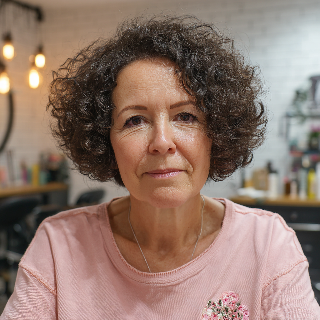 Chic Curly Bob with Natural Volume