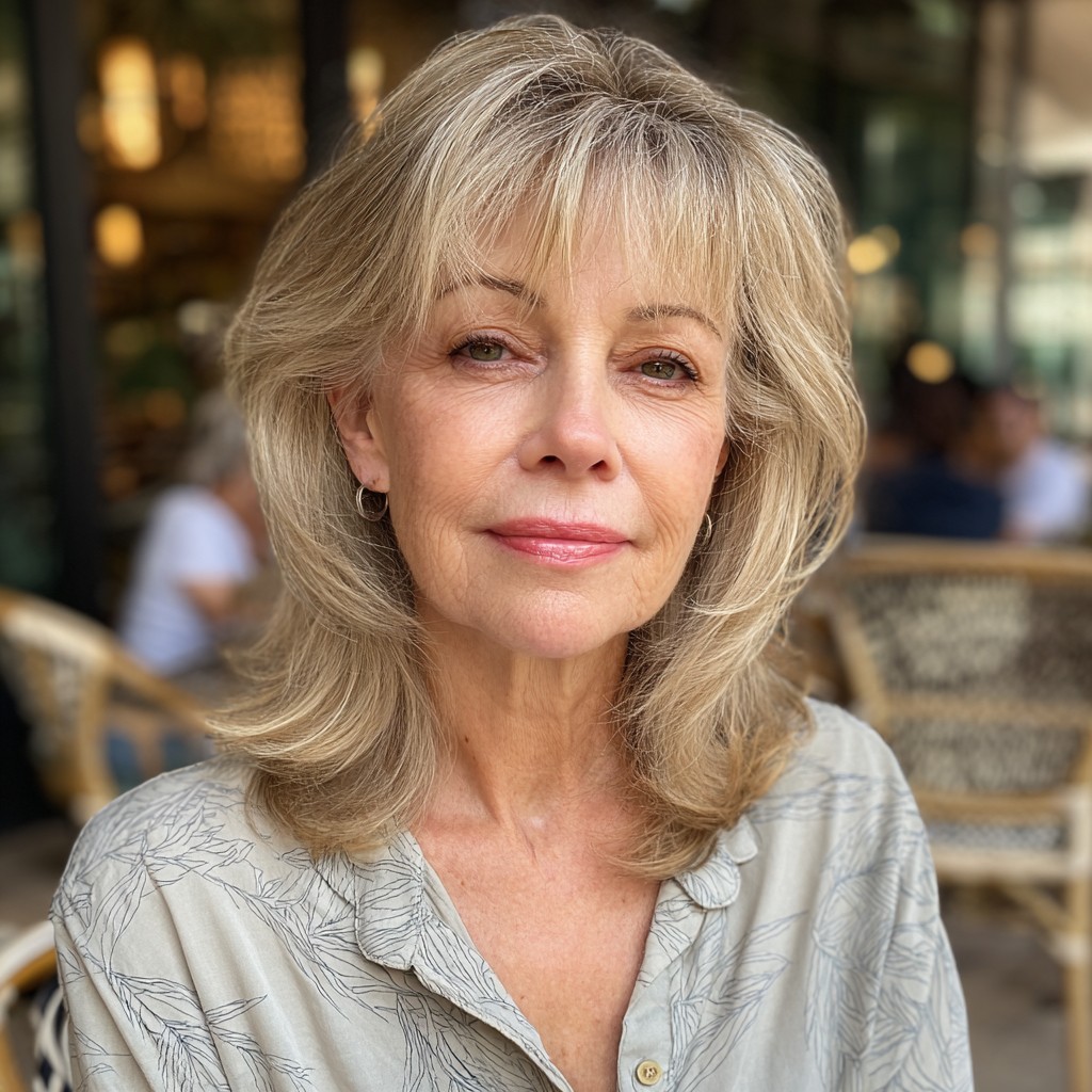 Chic Layered Cut with Face-Framing Highlights