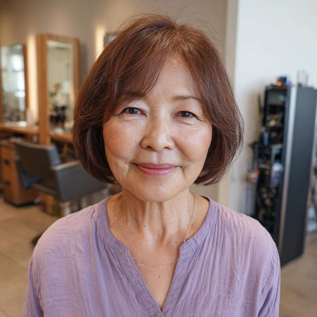 Chic One-Length Bob with Subtle Layers