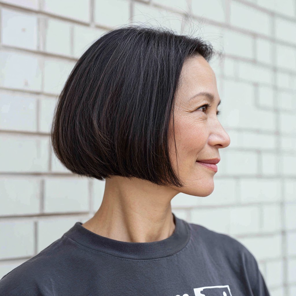 Chic One-Length Bob with Subtle Textured Ends