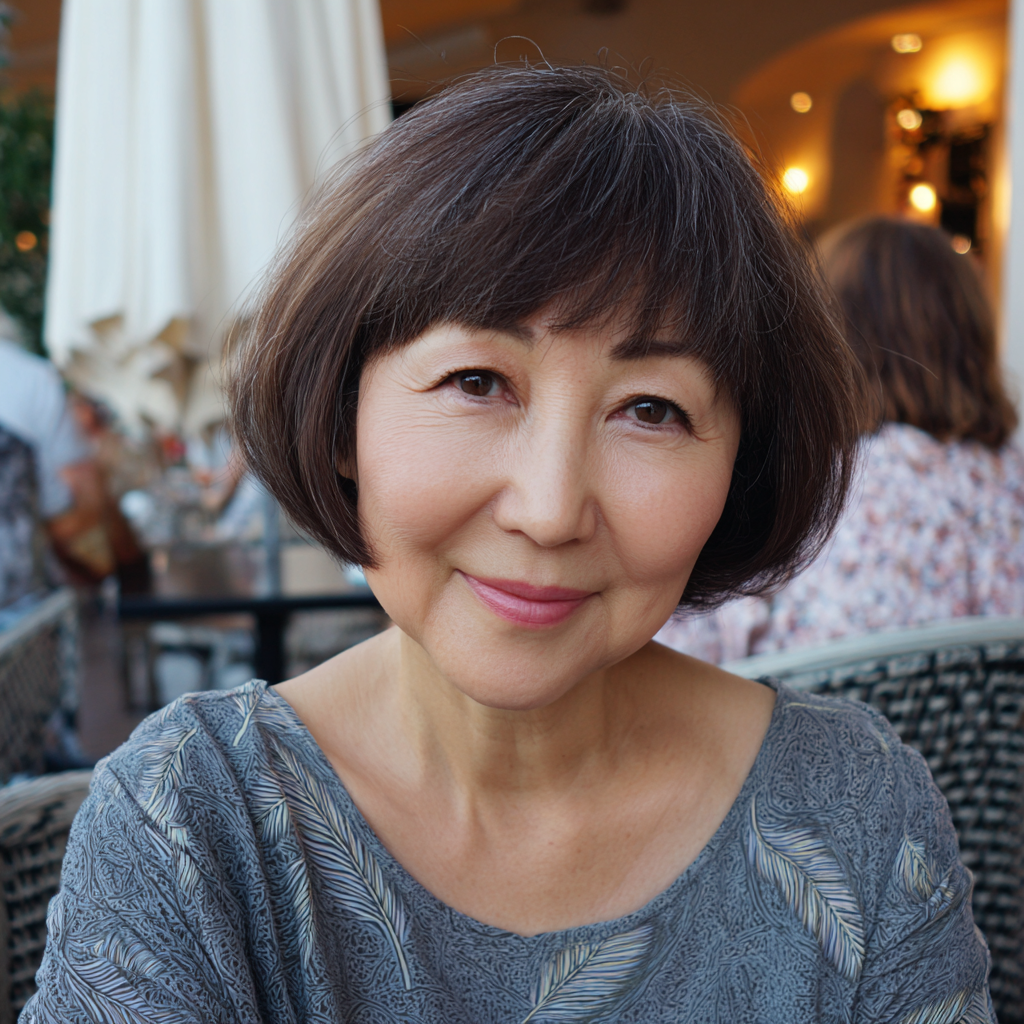 Chic Rounded Bob with Soft Movement