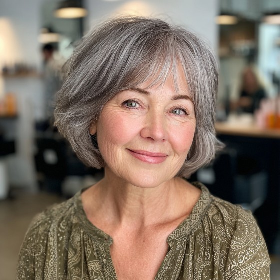Chic Softly Rounded Bob with Subtle Layers