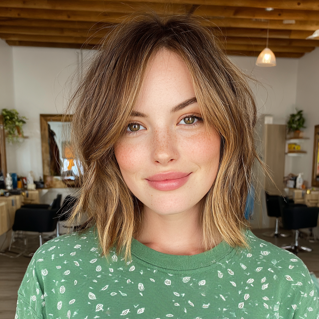 Chic Textured Bob with Subtle Face-Framing Layers