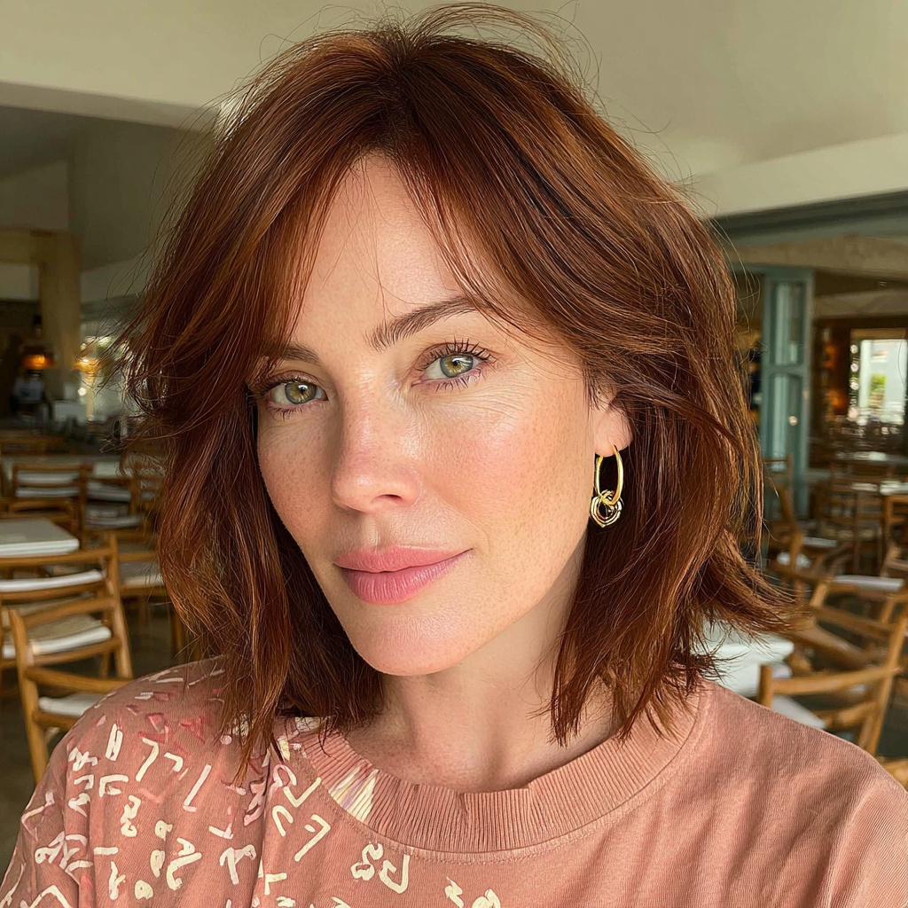 Chic Textured Bob with Subtle Layers