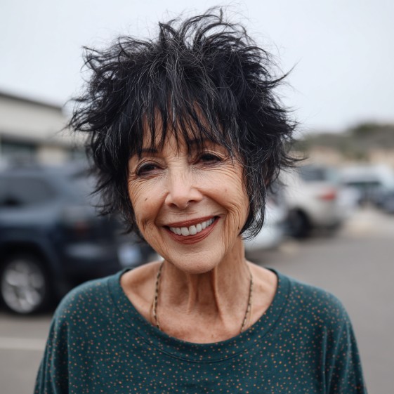 chic textured pixie cut with volume