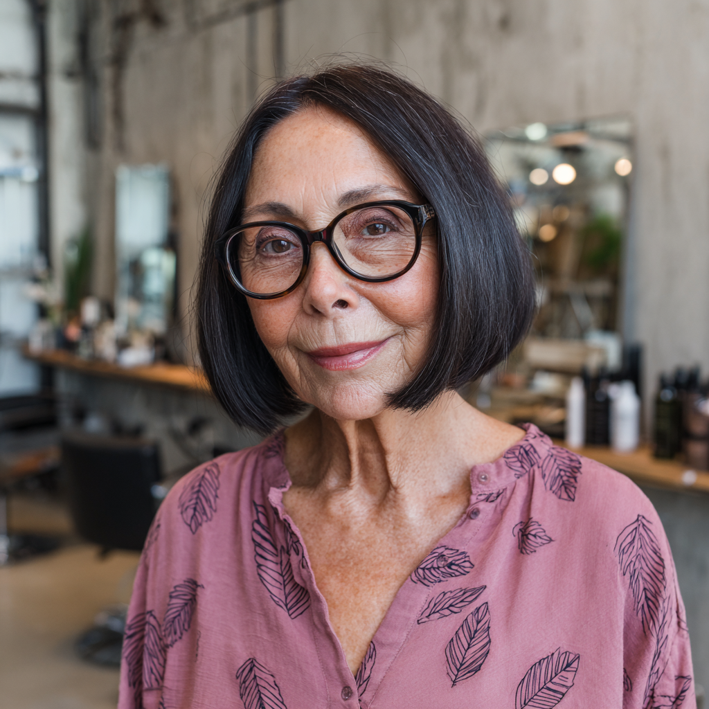 Classic One-Length Bob with Subtle Movement