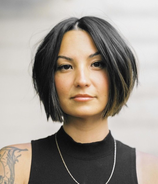 Contemporary Stacked Bob with Subtle Layers