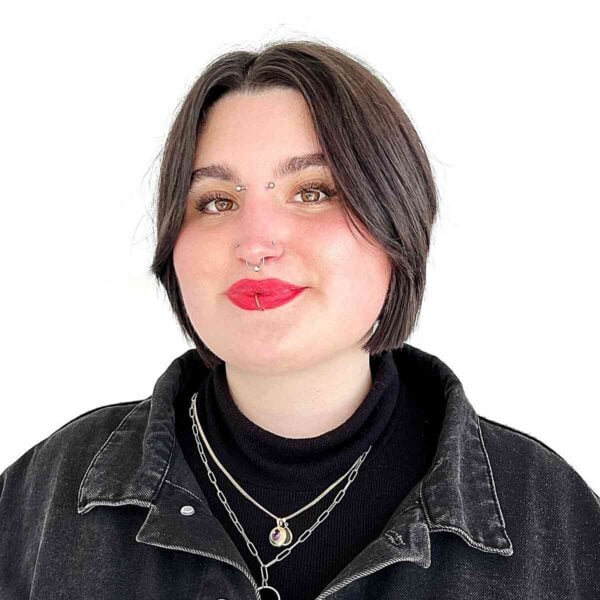 Edgy Textured Bob with Subtle Side Part
