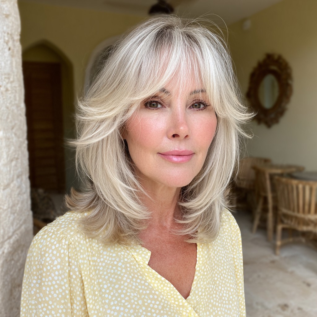 Elegant Layered Cut with Soft Front Fringes