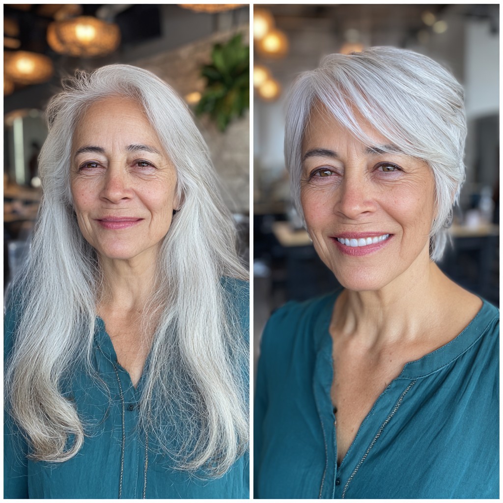 Modern Textured Bixie Shag with Subtle Volume