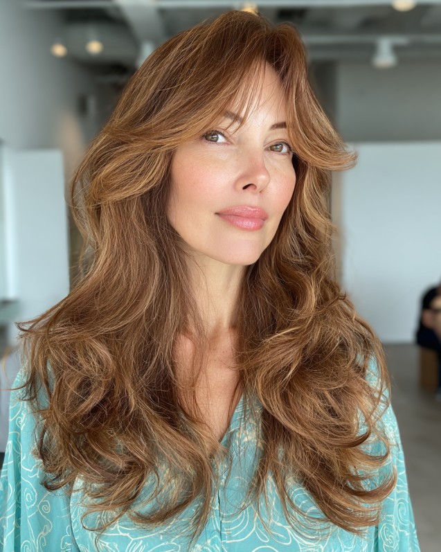 Radiant Long Layers with Soft Face-Framing Volume