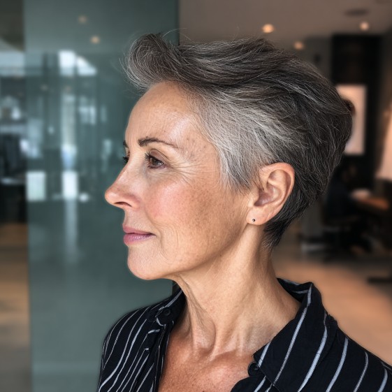 Stylish Short Textured Pixie with Volume
