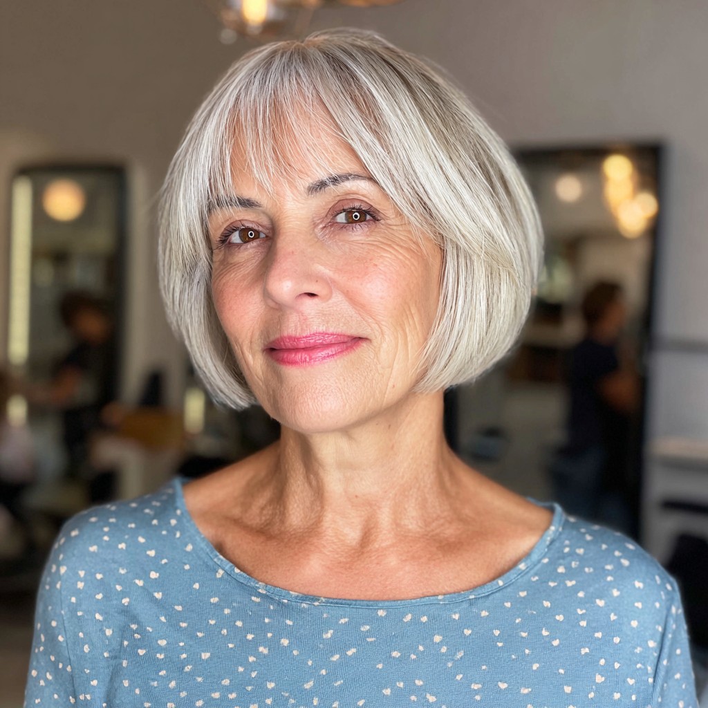 Stylish Soft-Textured Mushroom Bob with Gentle Layers