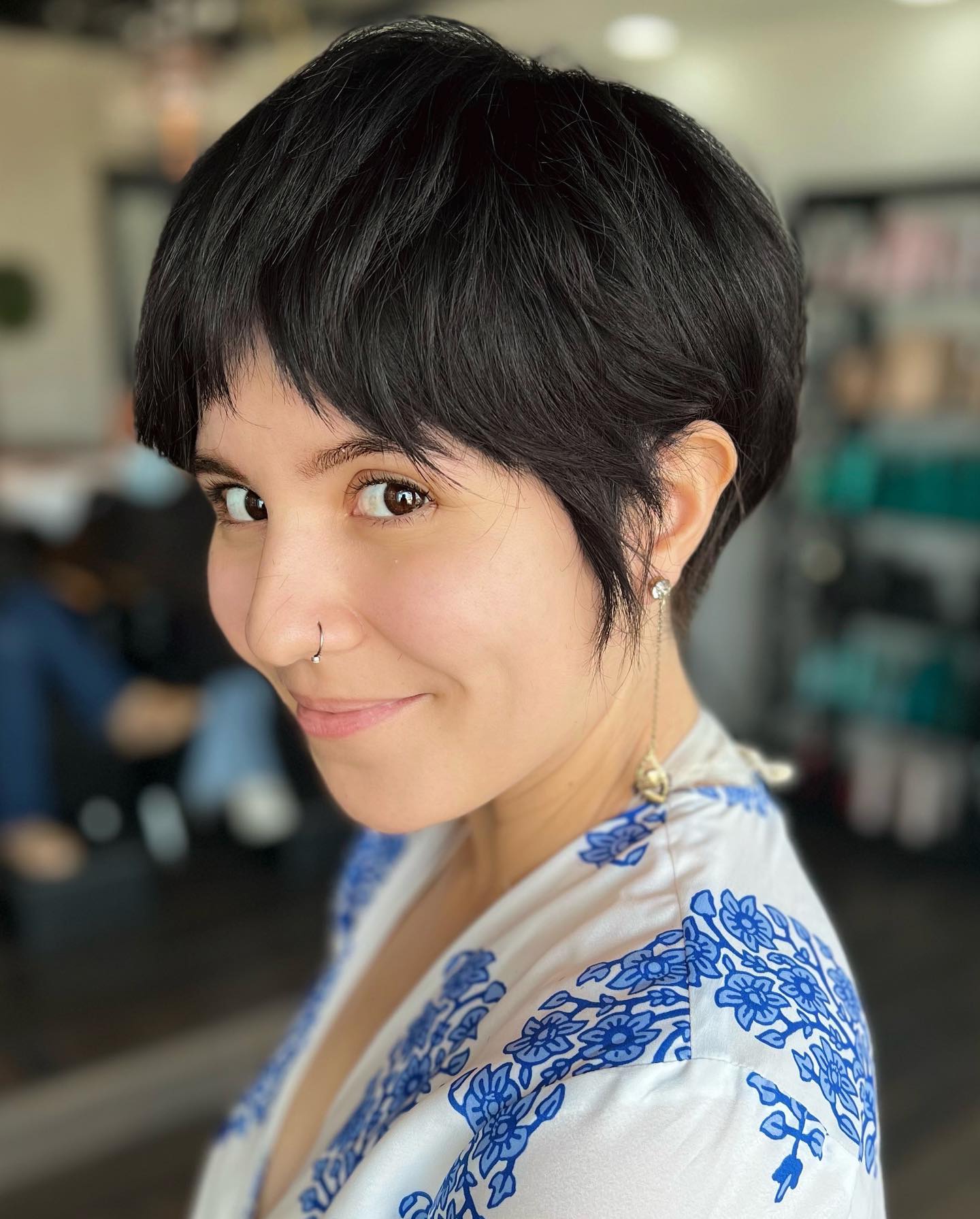 Stylish Textured Bixie Cut with Soft Feathered Layers