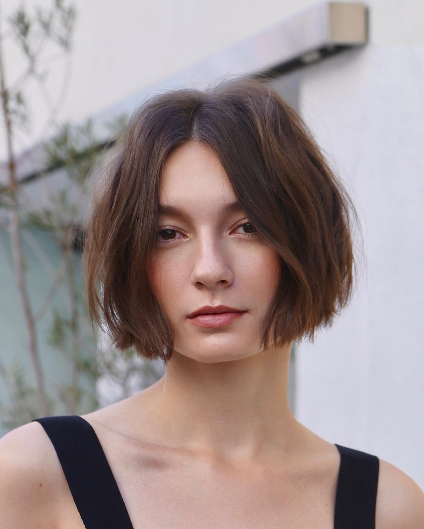 Textured A-Line Bob with Subtle Waves