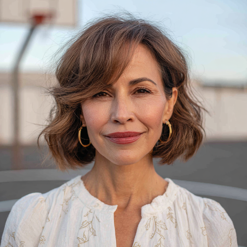 Textured Bouncy Bob with Feathered Ends