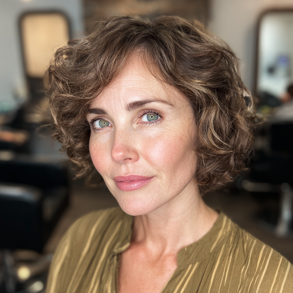 Textured Bouncy Bob with Natural Volume