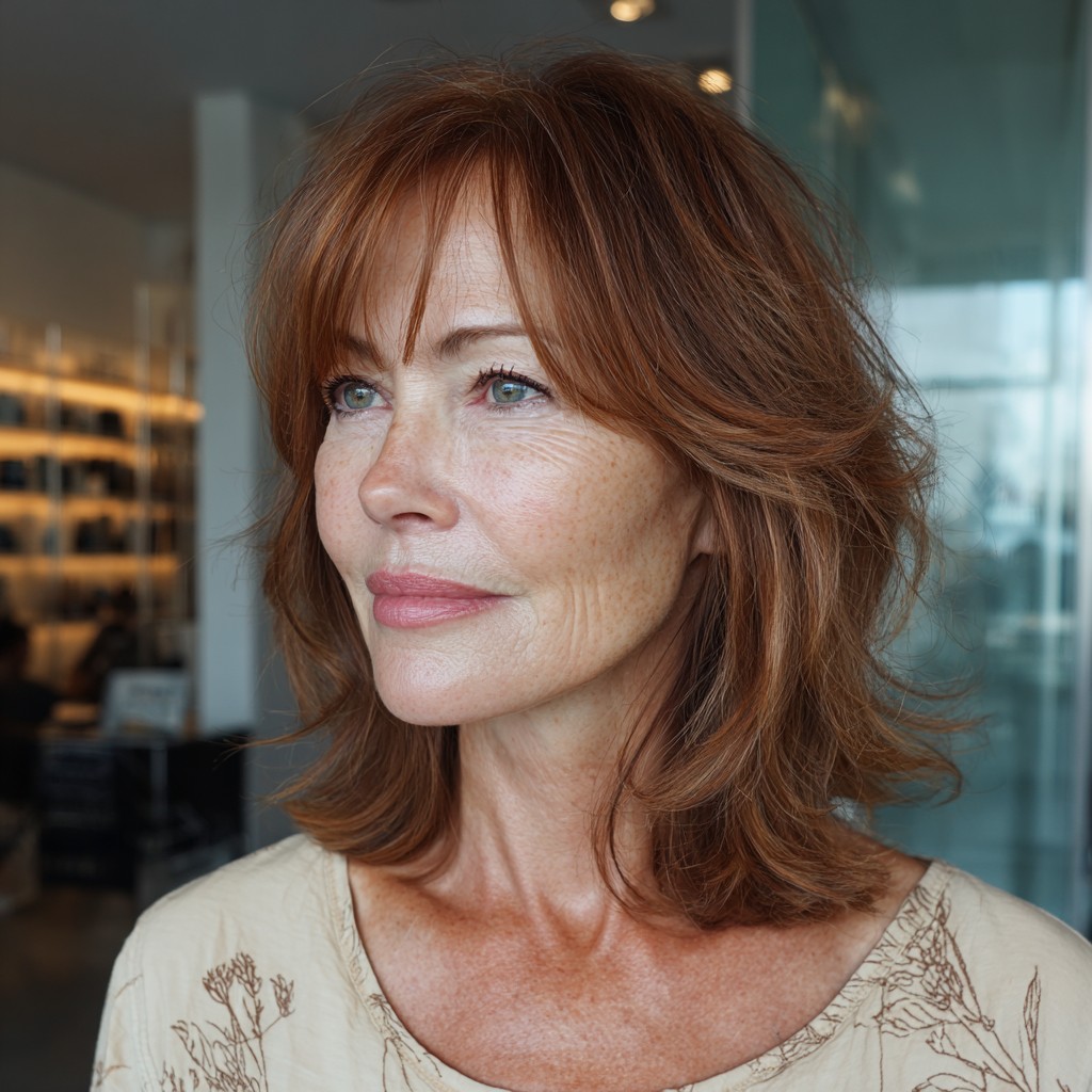 Textured Lob with Subtle Face-Framing Layers