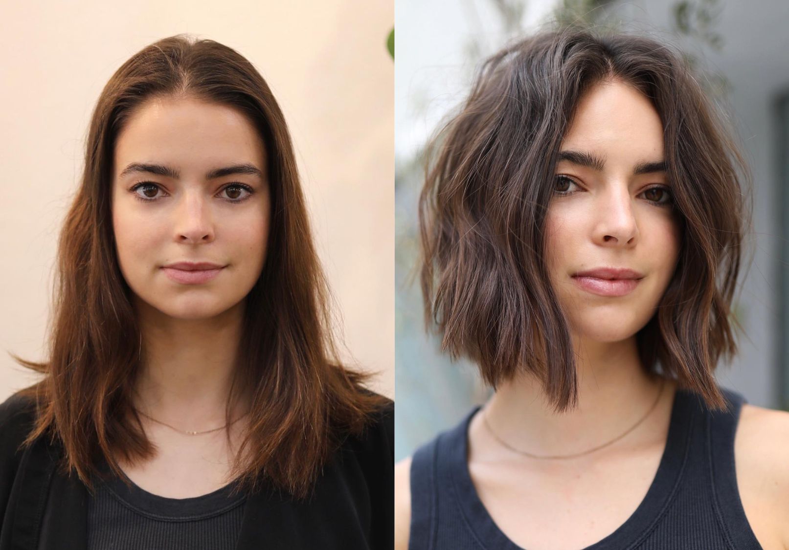 Textured Middle Part Bob with Soft Layers