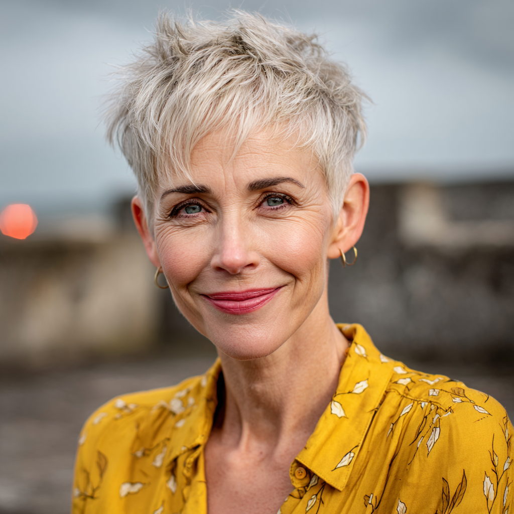Textured Pixie with Lifting Volume and Subtle Highlights