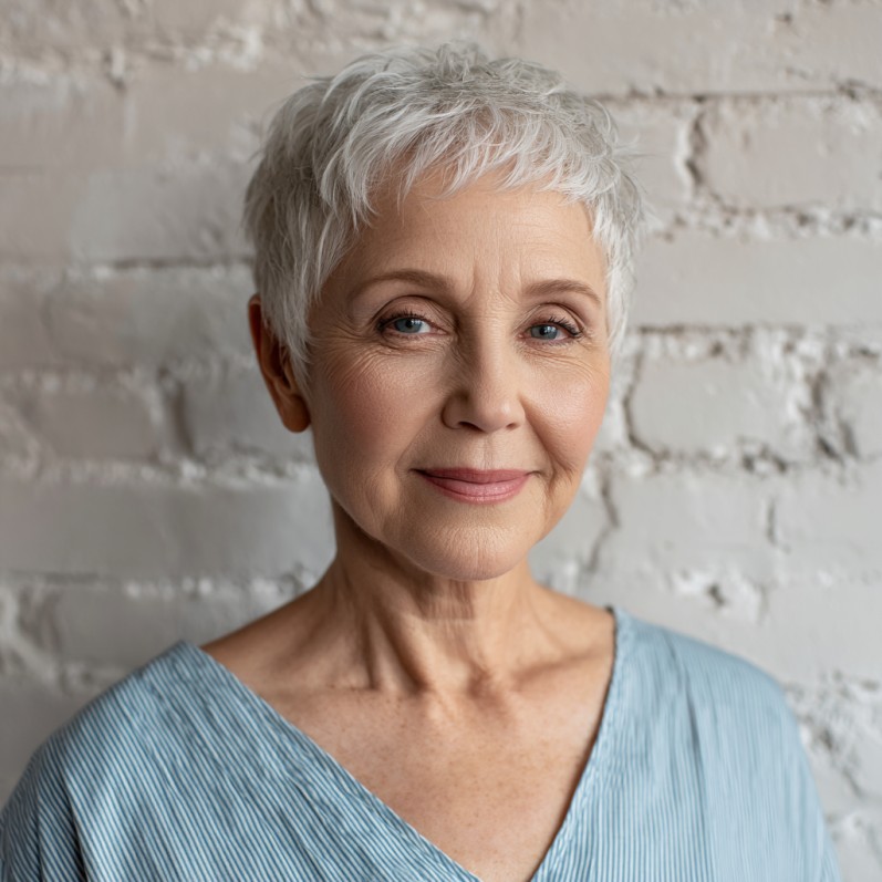 Textured Razor Pixie Cut with Subtle Volume