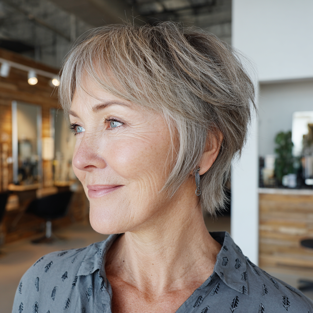 Chic Short Textured Cut with Soft Layers