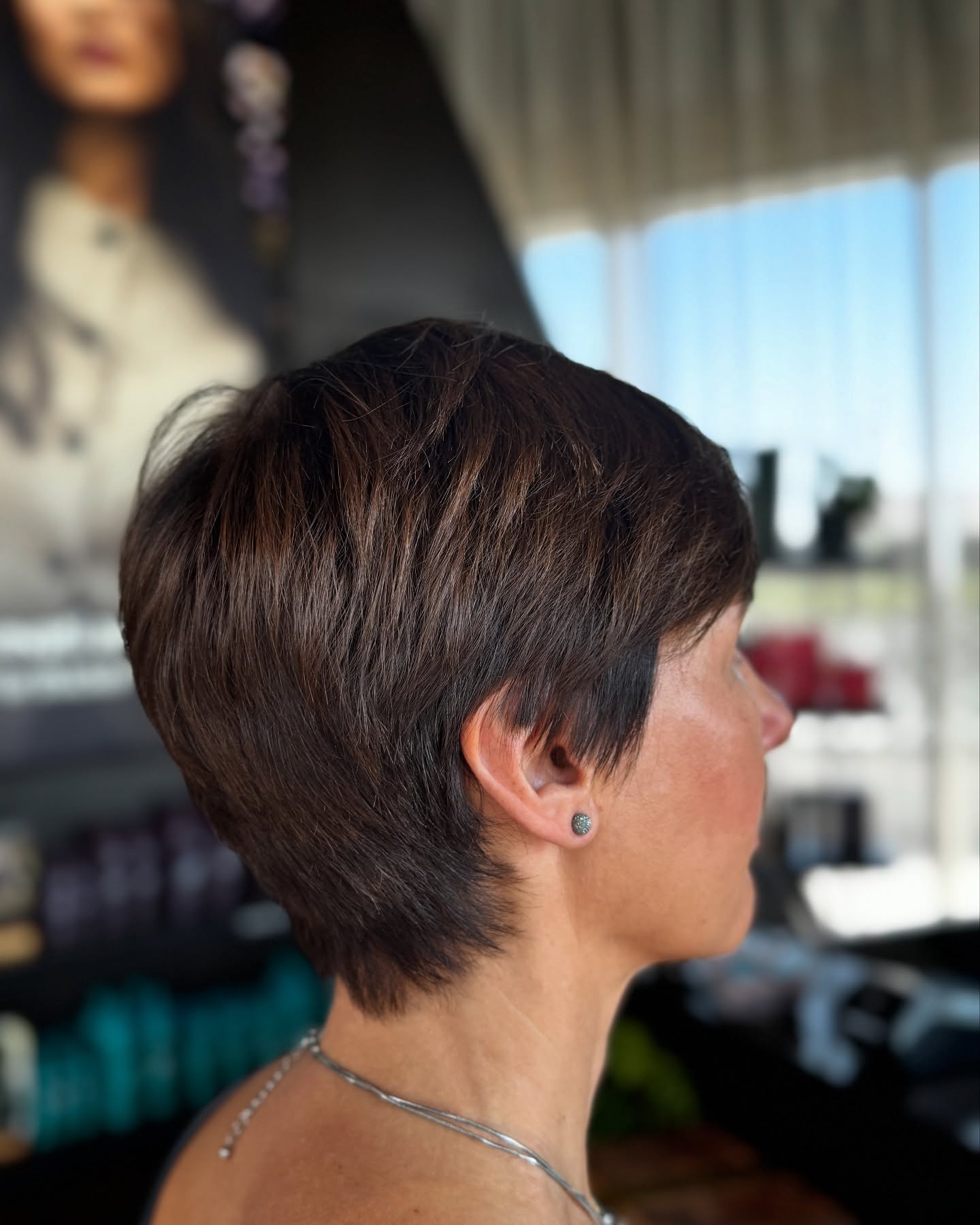 chic layered short pixie cut