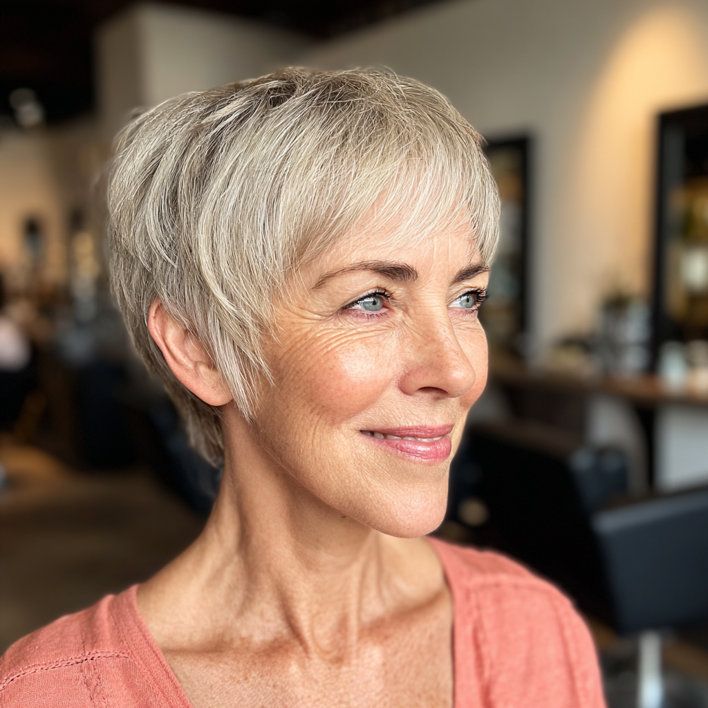 Chic Short Layered Pixie with Soft Bangs
