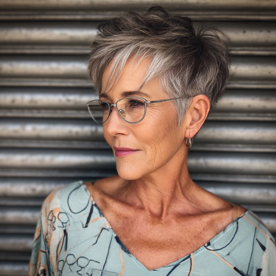 Chic Short Pixie Cut with Textured Layers