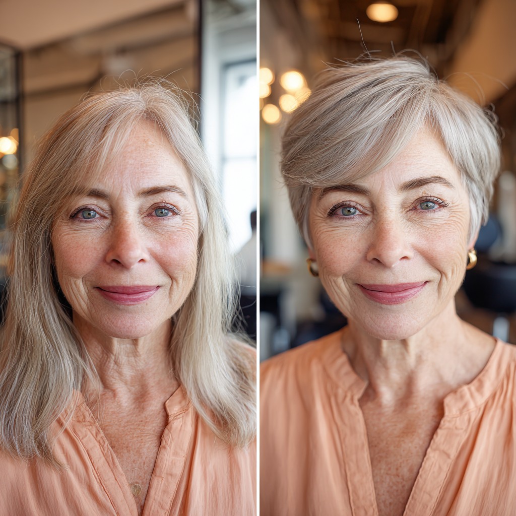 Chic Softly Textured Side-Parted Pixie with Subtle Layers