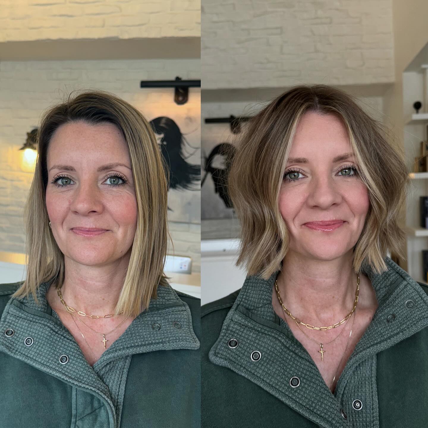 Chic Textured Bob with Soft Waves