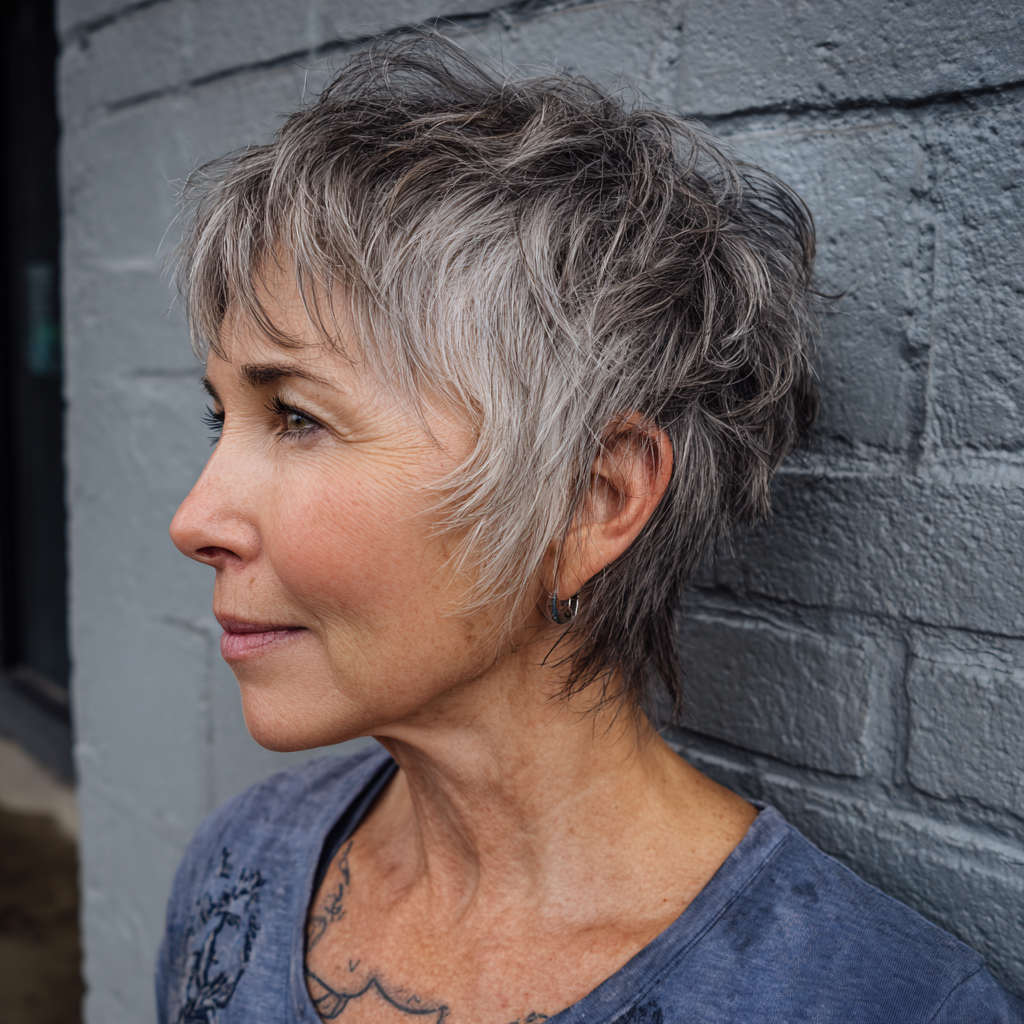 Chic Textured Pixie Cut with Subtle Layers