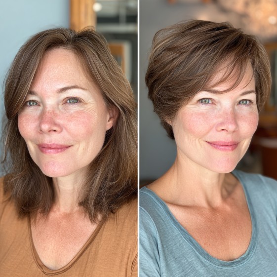 Chic Textured Short Cut with Playful Layers