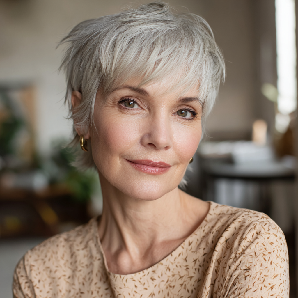 Chic Textured Short Pixie with Soft Layers