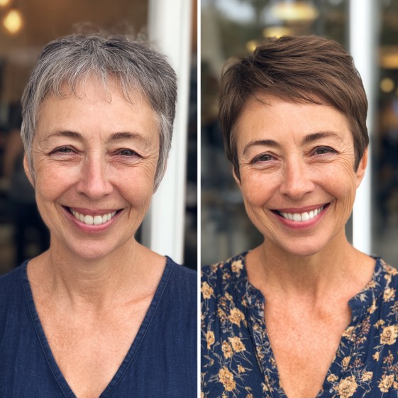 Chic Textured Short Pixie with Soft Volume