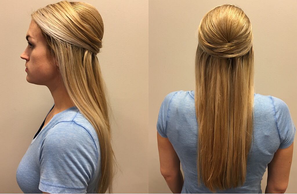 Elegant Half-Up Sleek Style with Subtle Twists