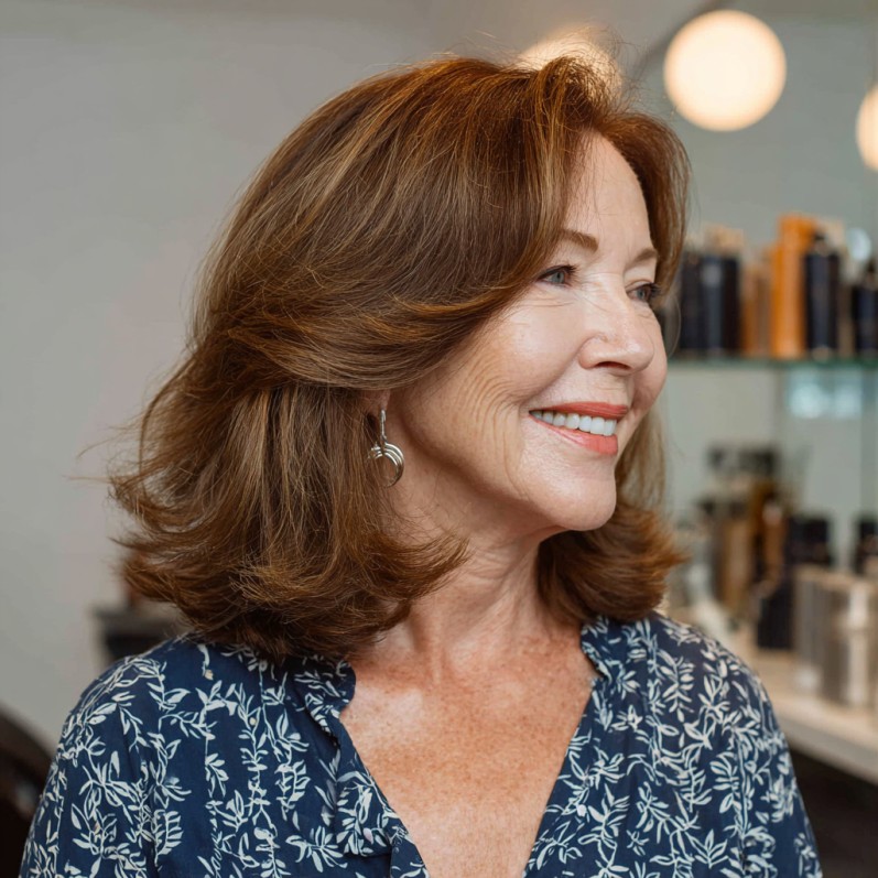 Luscious Layered Brunette Cut with Subtle Volume
