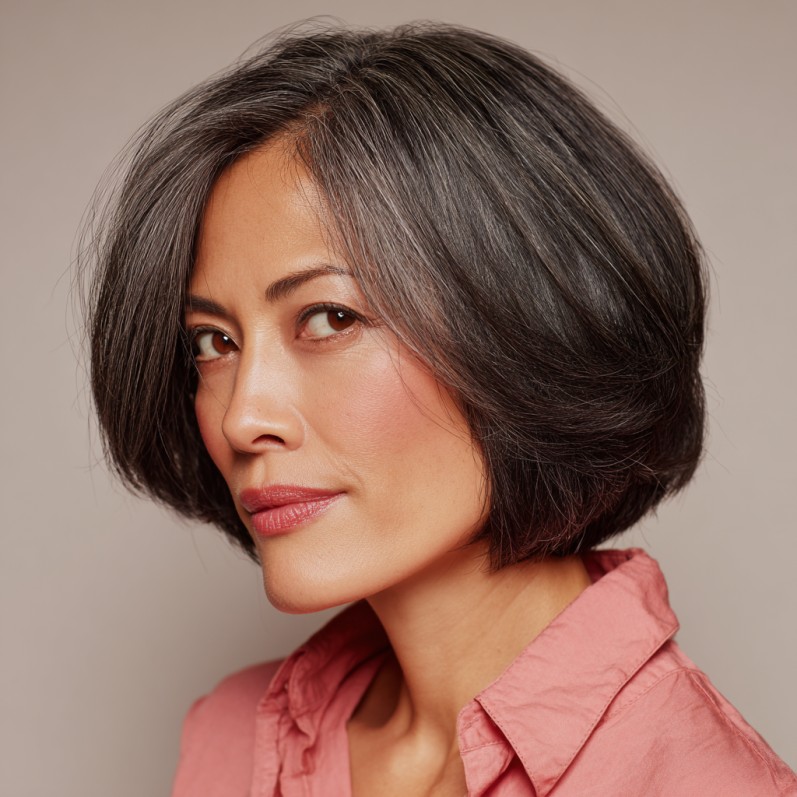 Modern Shaggy Bob with Subtle Layers