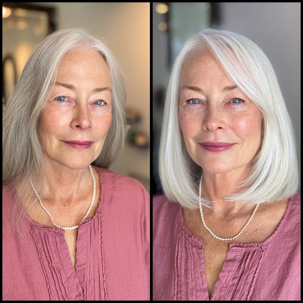Modern Sleek Long Bob with Soft, Subtle Layers
