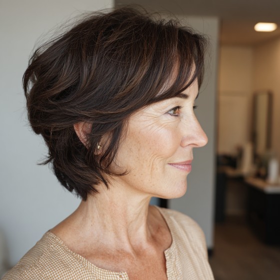 Modern Soft Layered Cut with Face-Framing Layers