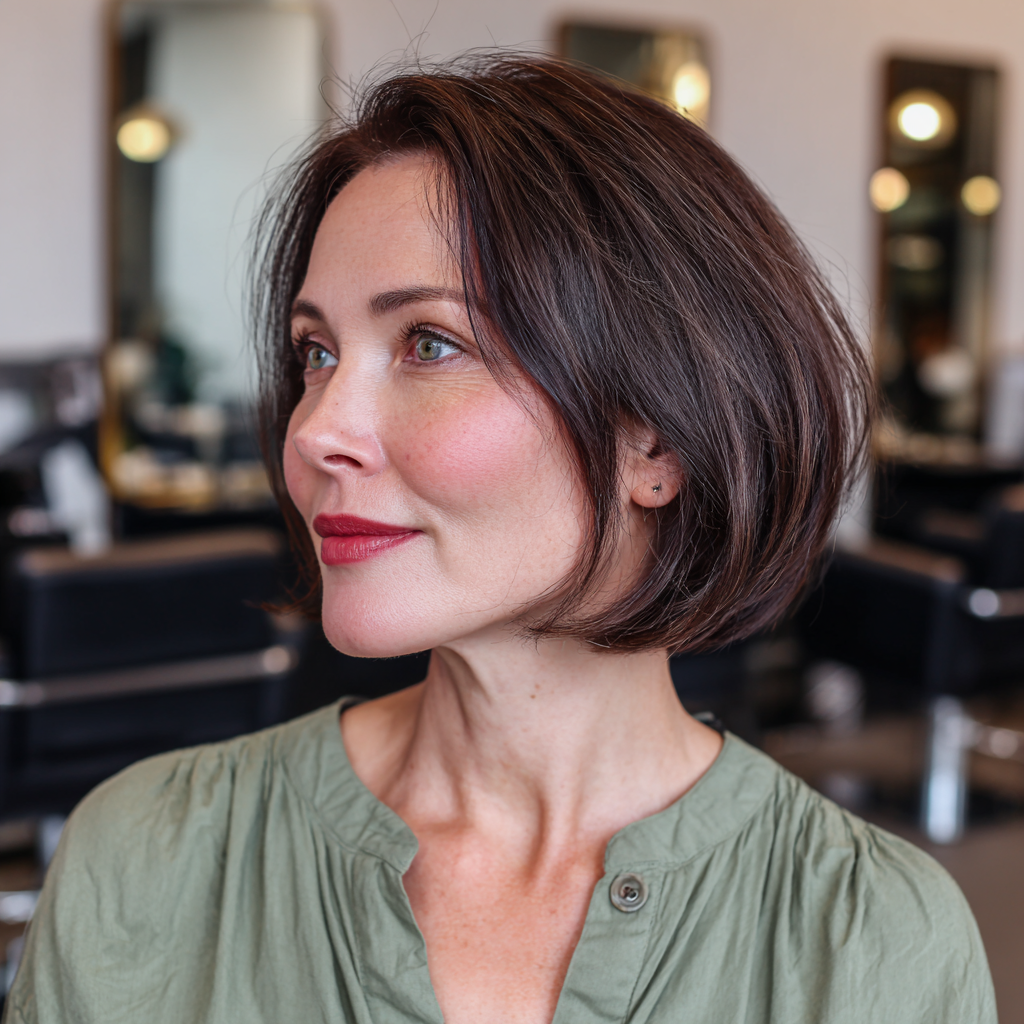 Modern Textured Bronde Bob with Soft Layers